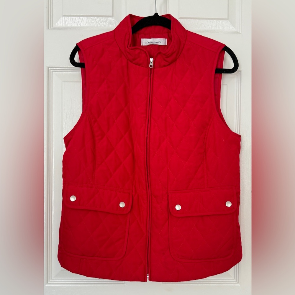 Croft & Barrow Vibrant Red Women's Quilted Vest